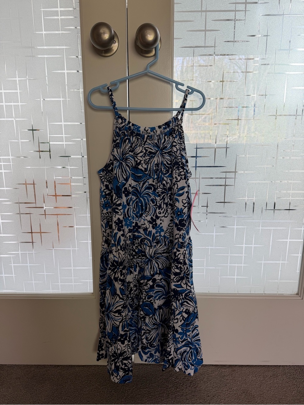 Lilly Pulitzer Mini Loro Dress in Low Tide Navy Pandarama